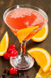 Drink on a dark background