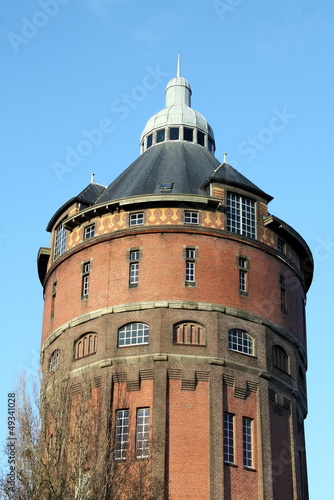 Photo: Water tower from 1912 in the city Groningen(The Netherlands) Water tower from 1912 in the city Groningen(The Netherlands)