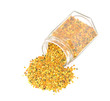 bee pollen  isolated on white. Nutritional supplement