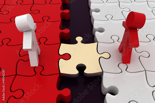 Illustration: conception is business of connections and teamwork conception is business of connections and teamwork