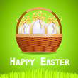 Basket with Easter eggs
