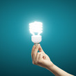 lamp in hand