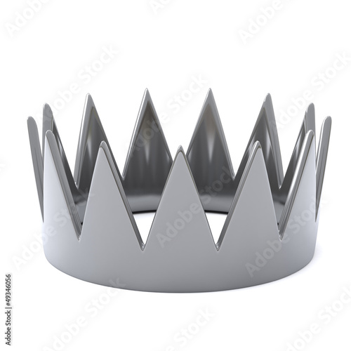 Illustration: Silver crown, 3d Silver crown, 3d