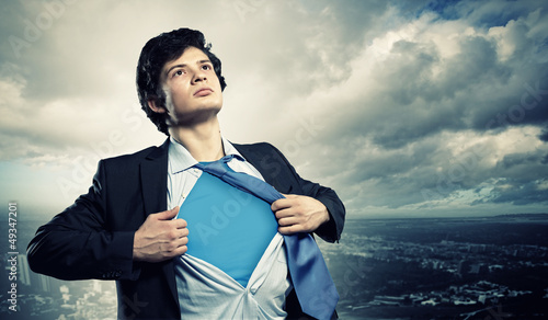 Photo: Young superhero businessman Young superhero businessman
