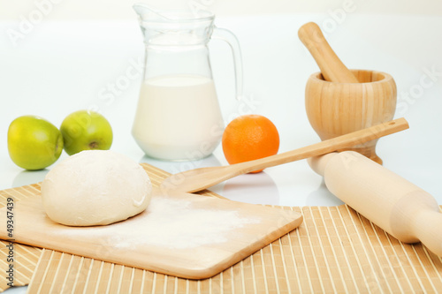 Photo: Different products to make bread Different products to make bread