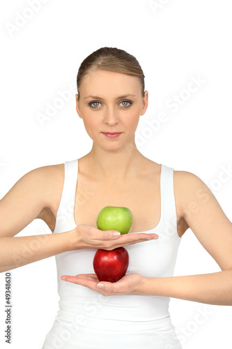 Photo: ballerina and apples ballerina and apples
