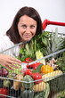 Brunette vegetarian