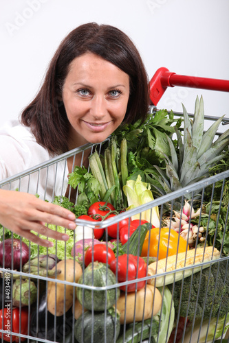 Photo: Brunette vegetarian Brunette vegetarian