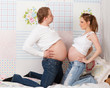 Foto: Happy pregnant family . Happy pregnant family .