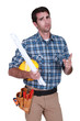 Angry foreman pointing