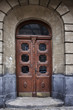Ancient enter door at the old street