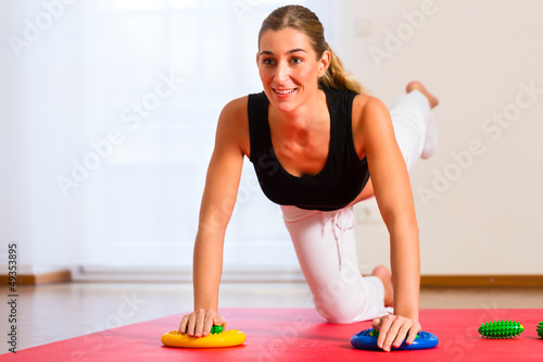 Photo: Patient at the physiotherapy Patient at the physiotherapy