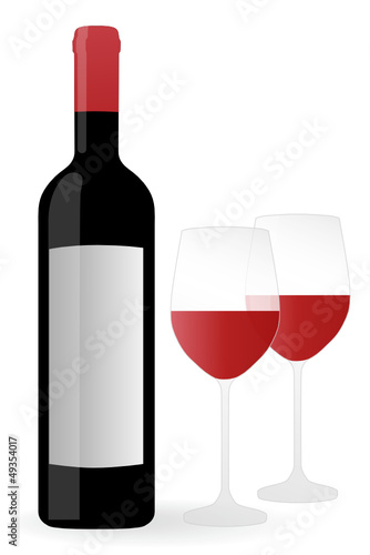 Vector: Rotwein Rotwein
