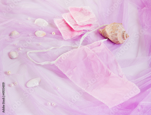 Photo: woman purple spa disposable panties for depilation woman purple spa disposable panties for depilation