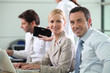 Colleagues working together