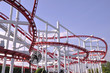 roller coaster tracks in fun park, Thailand