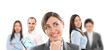 Foto: Business people steadfast positive team Business people steadfast positive team