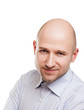 Bald man portrait