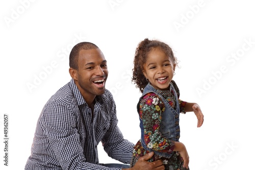 Photo: Father and daughter laughing Father and daughter laughing