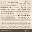 Vector: Calligraphic Vector Design Elements Collection Calligraphic Vector Design Elements Collection