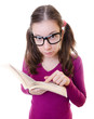 Foto: Nerdy Young Woman Student Reading Book Nerdy Young Woman Student Reading Book
