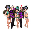 Dancers in carnival costumes posing