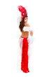 beautiful carnival dancer woman posing
