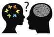 Man and woman think in different ways