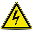 Vector: High voltage sign. High voltage sign.
