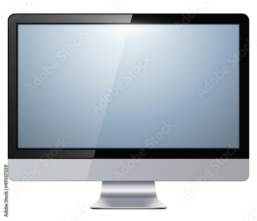 Vector: monitor lcd, tv isolated, monitor lcd, tv isolated,