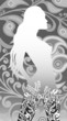 floral silhouette of a girl