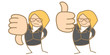 cartoon character of a woman say like unlike