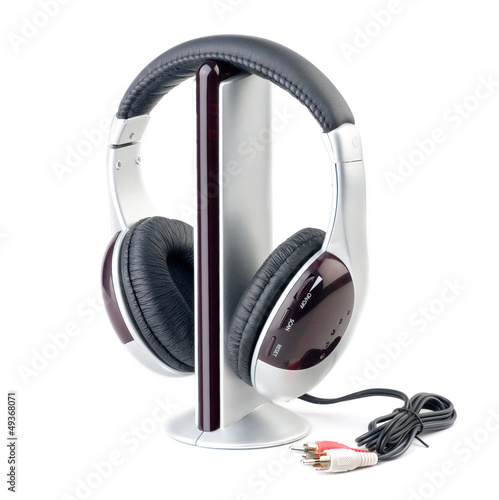 Photo: Stock Photo:Modern audio player and headphone set Stock Photo:Modern audio player and headphone set