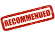 Grunge Stempel rot RECOMMENDED
