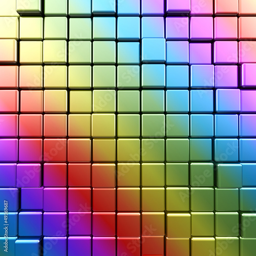 Illustration: Rainbow cubes Rainbow cubes