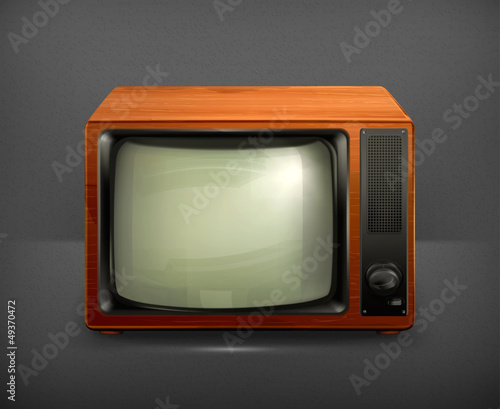 Vector: TV set retro TV set retro