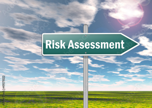 Illustration: Signpost "Risk Assessment" Signpost "Risk Assessment"