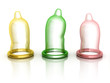condoms isolated