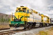 Diesel Locomotive and Cloudy Sky