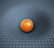 gravity 3d illustration - object affecting space / time