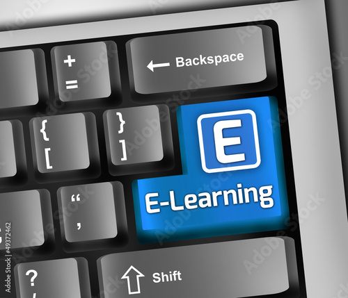 Illustration: Keyboard Illustration "E-Learning" Keyboard Illustration "E-Learning"