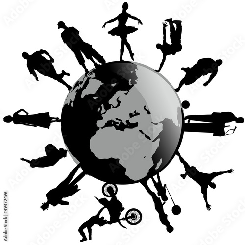 Vector: People around the World People around the World