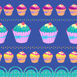 cupcake seamless texture