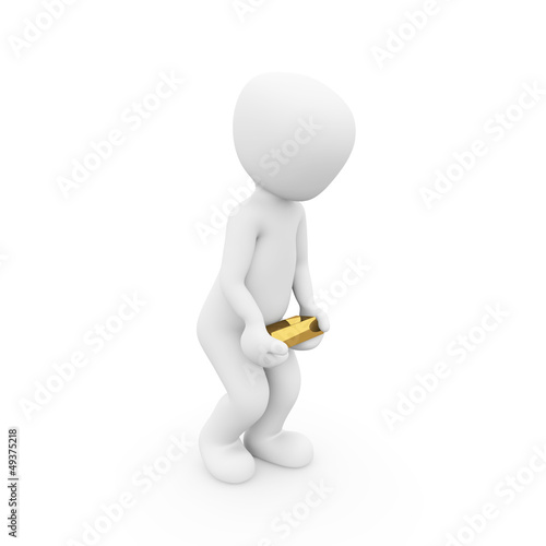 Illustration: Goldbarren schwer Goldbarren schwer