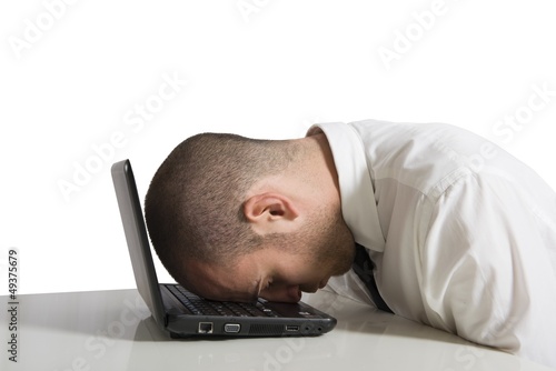Photo: Businessman sleeping Businessman sleeping