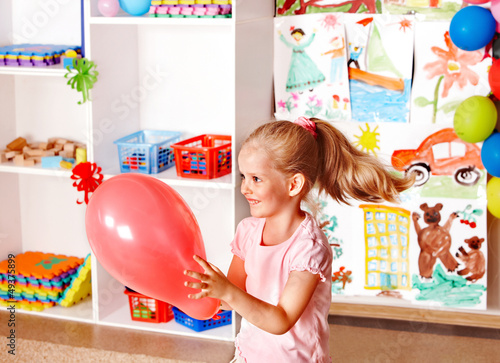 Photo: Children in kindergarten. Children in kindergarten.