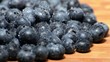Wet Blueberries (endless loop, macro shot)