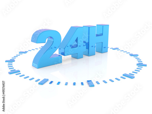 Illustration: horaires d'ouverture - service 24 h horaires d'ouverture - service 24 h