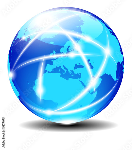 Vector: Europe Global Communication Planet Europe Global Communication Planet