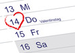 Valentinstag 14 Februar